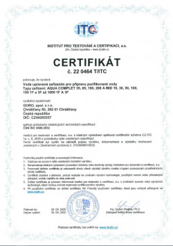 ISO 3696 CZ